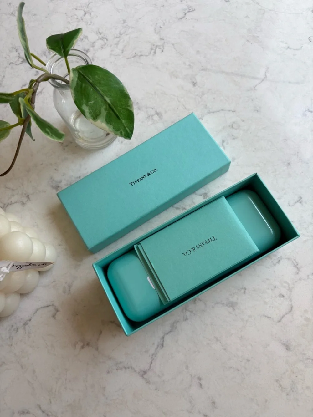 Tiffany & Co. Robin's Egg Blue Eyewear Case and Box Set